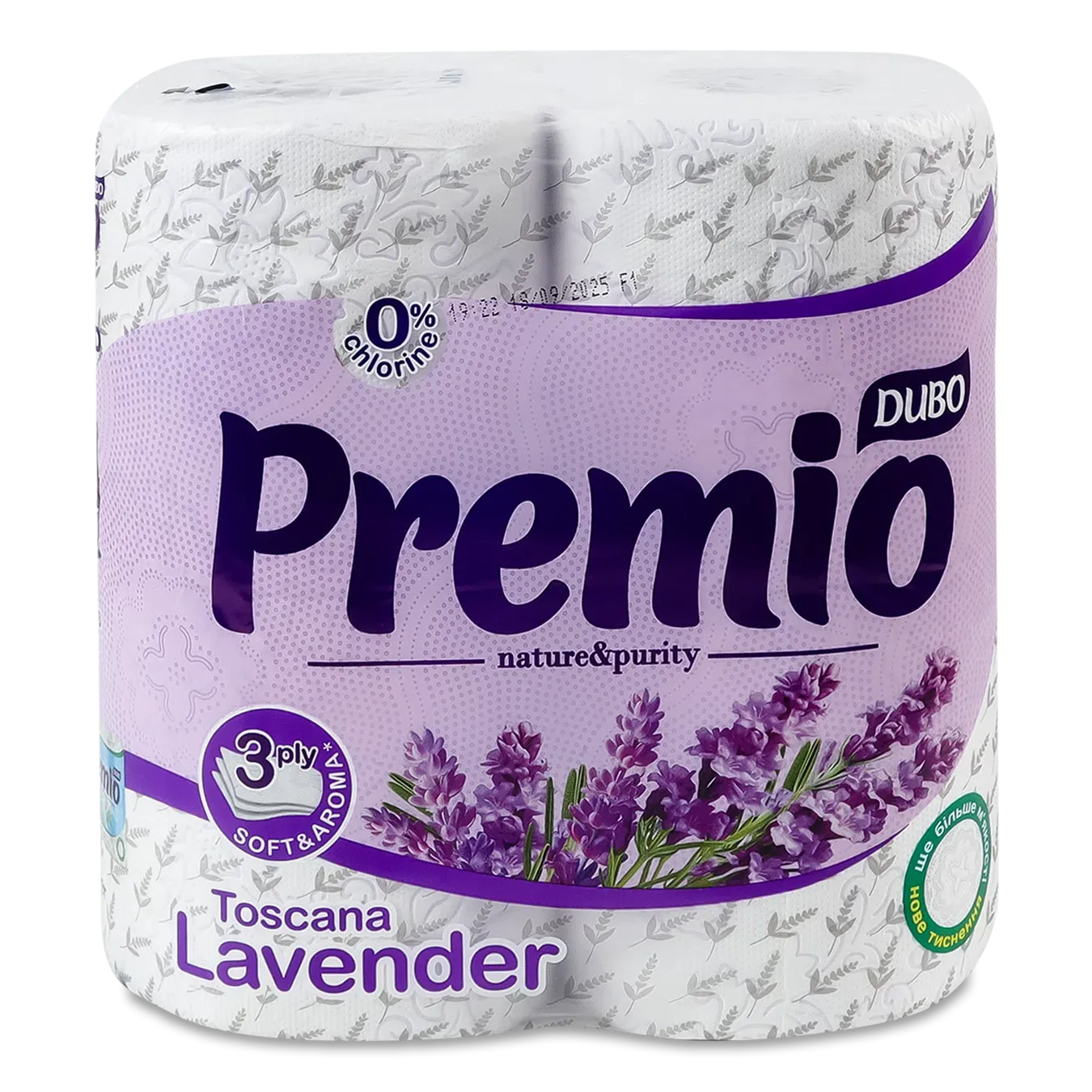 Папір туалетний Диво Premio Toscana Lavender 3-шаровий - Фото 1