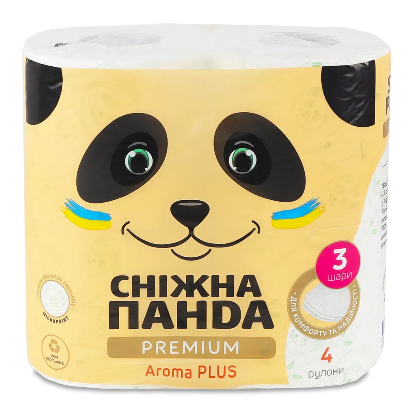 Папір туалетний Сніжна панда Premium Aroma Plus - Фото 1