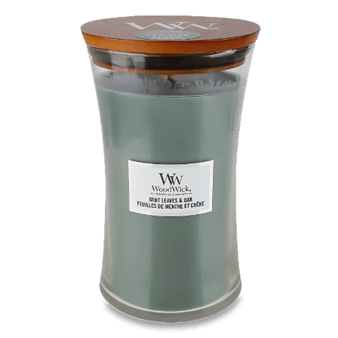 Аромасвічка WoodWick Mint Leaves&Oak Large - Фото 1