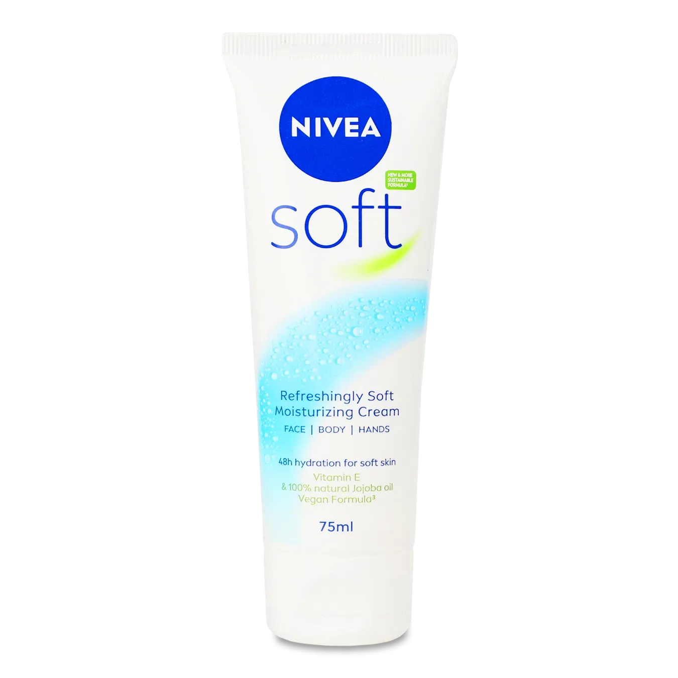 Крем для обличчя, рук та тіла Nivea Soft інтенсивне зволоження - Фото 1