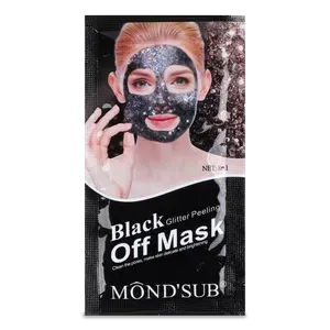 Маска для обличчя Mondsub Black Glitter піл-офф - Photo 1
