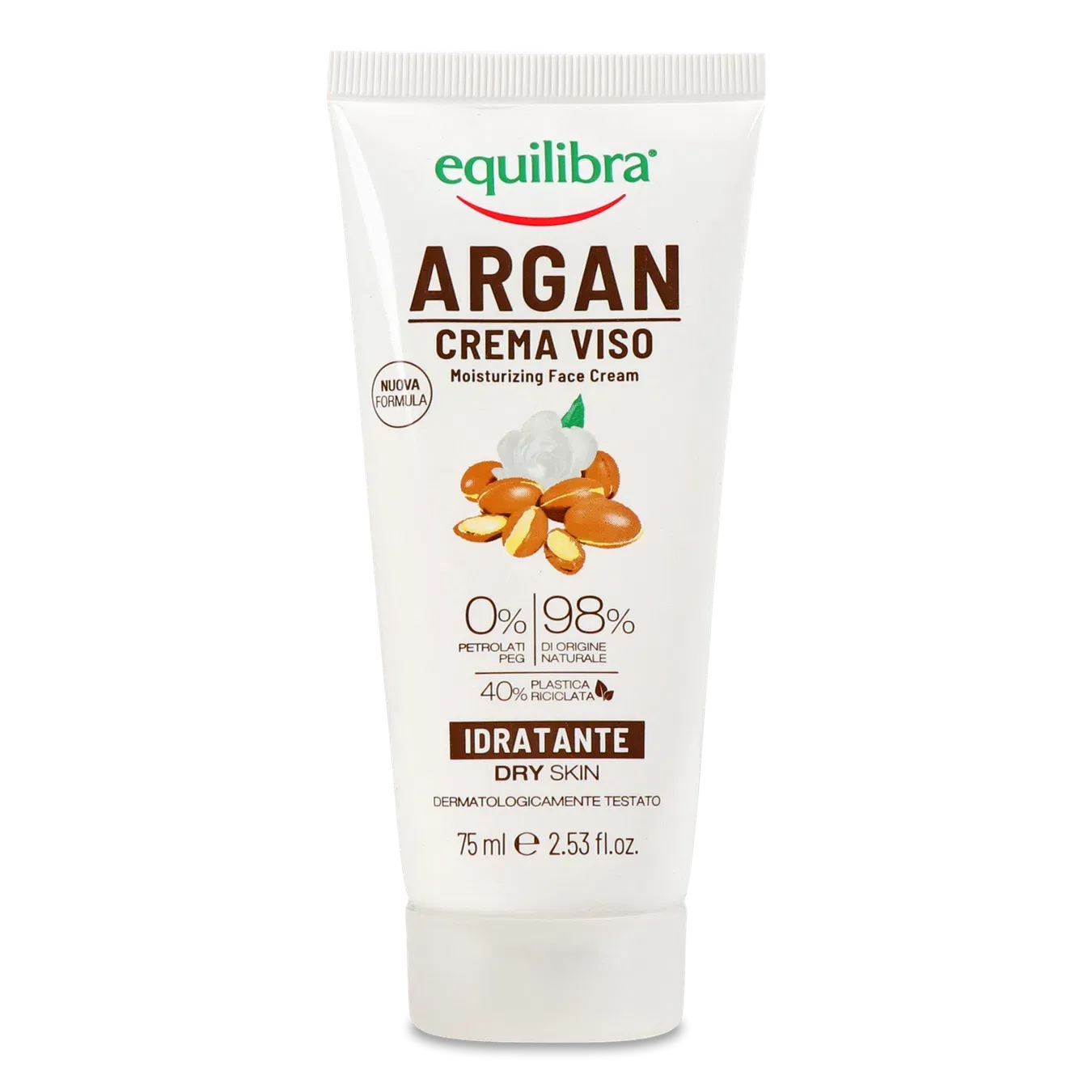 Крем для обличчя Equilibra зволожуючий з аргановою олією - Фото 1