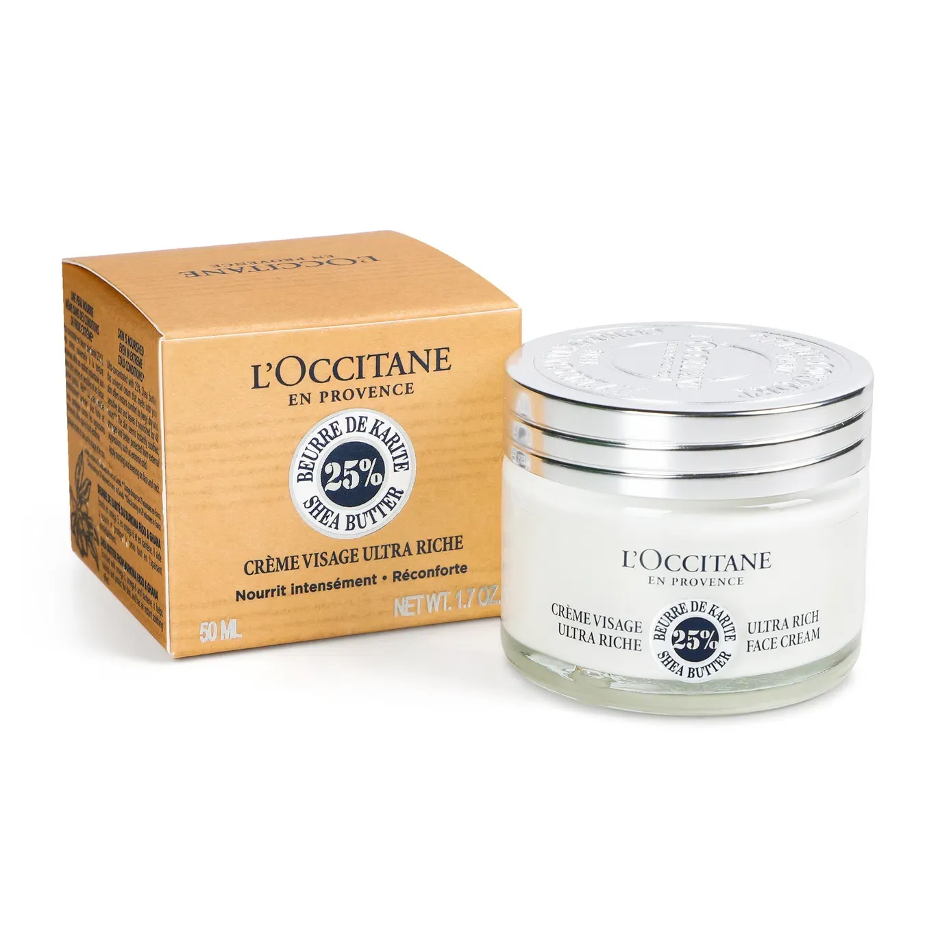 Крем для обличчя L'Occitane каріте ультраживильний - Фото 1