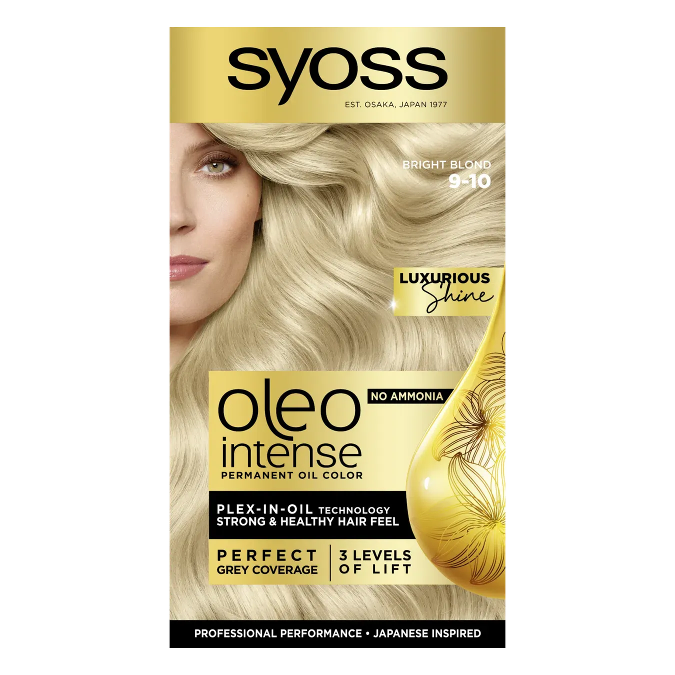 Фарба для волосся Syoss Oleo Intense 9-10 «Яскравий блонд» - Фото 1