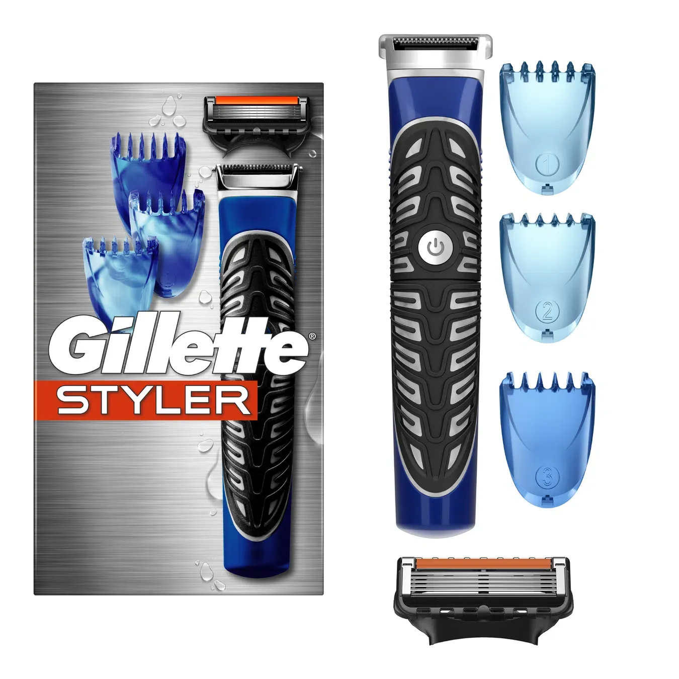 Бритва-стайлер Gillette Fusion5 ProGlide Styler + 1 змінна касета + 3 насадки для моделювання - Фото 1