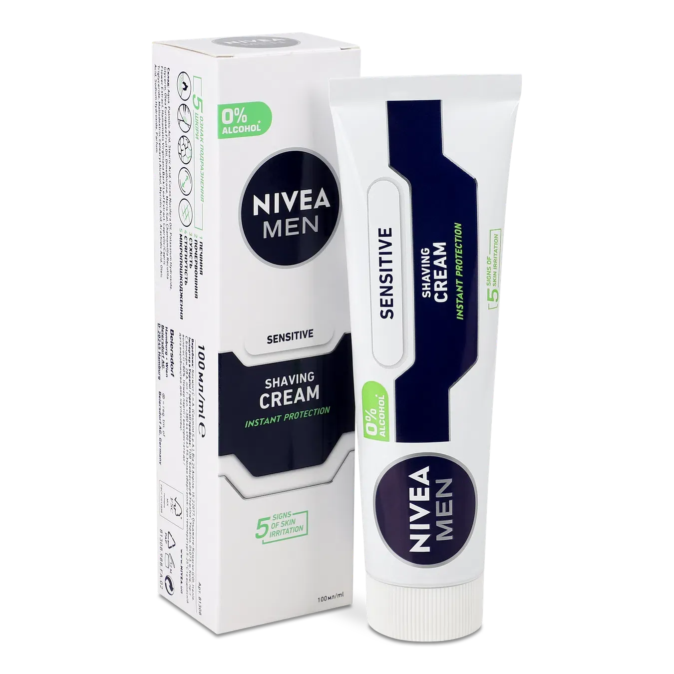 Крем для гоління Nivea для чутливої шкіри - Фото 1