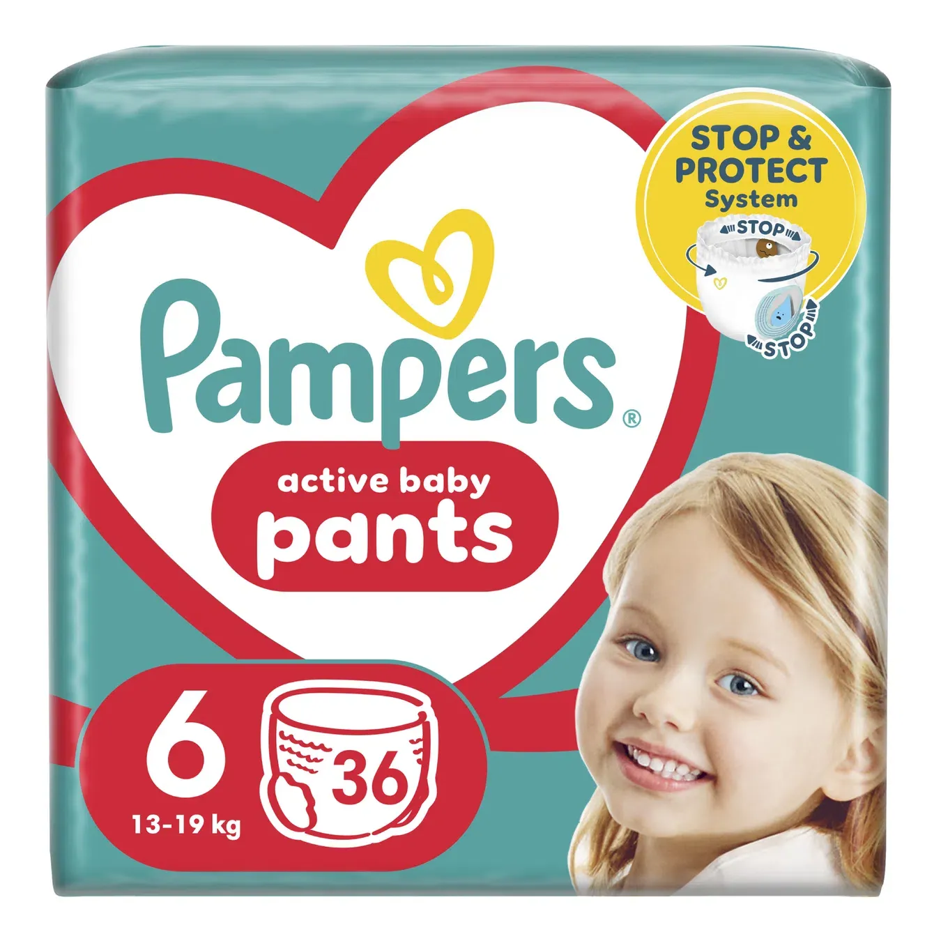 Підгузки-трусики Pampers Pants 6 13-19 кг - Фото 1