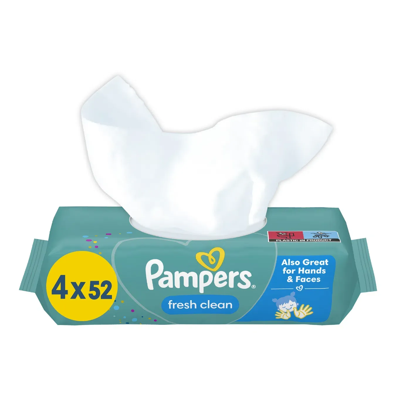 Дитячі вологі серветки Pampers Fresh Clean - Фото 1