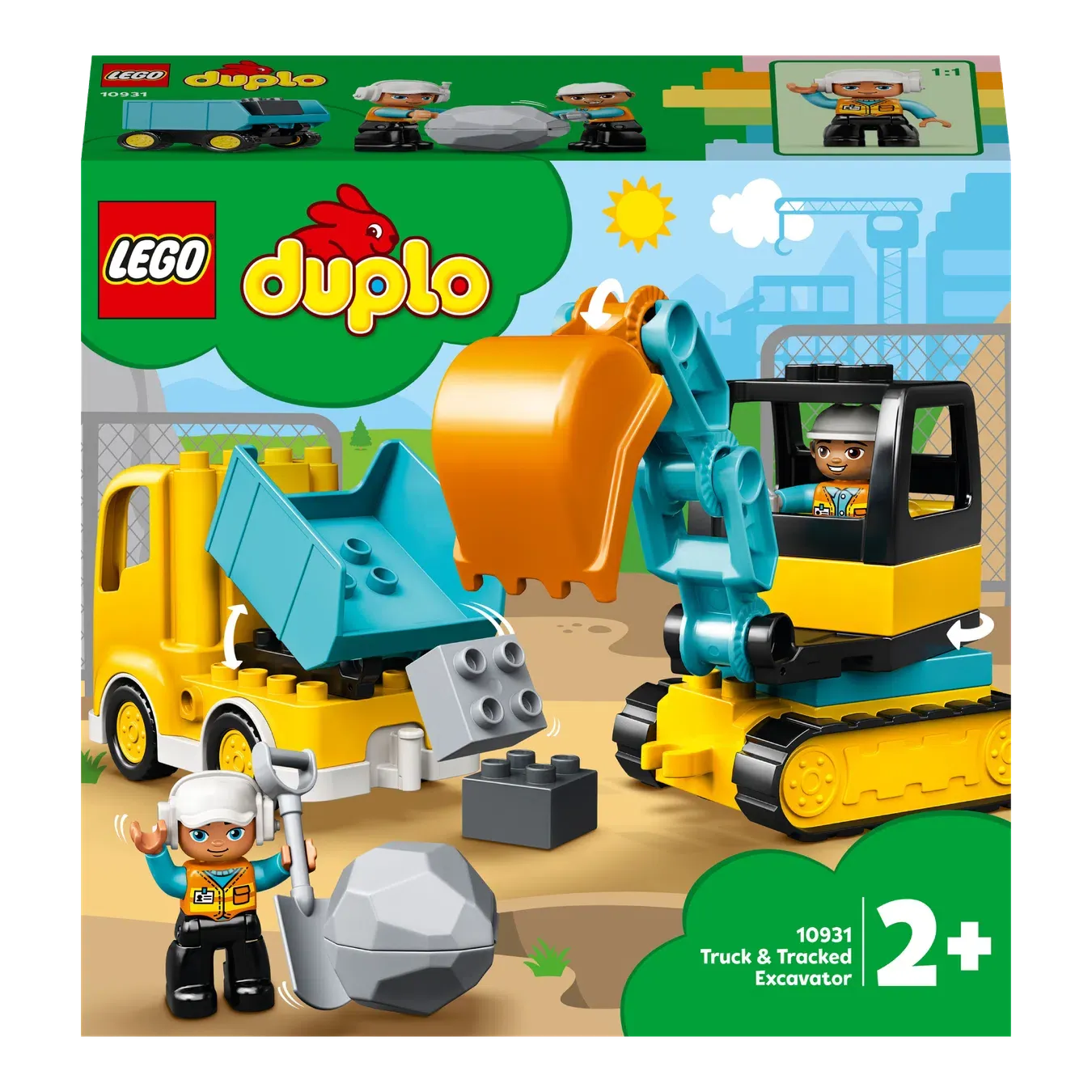 Конструктор LEGO DUPLO Town Вантажівка та гусеничний екскаватор 10931 - Фото 1