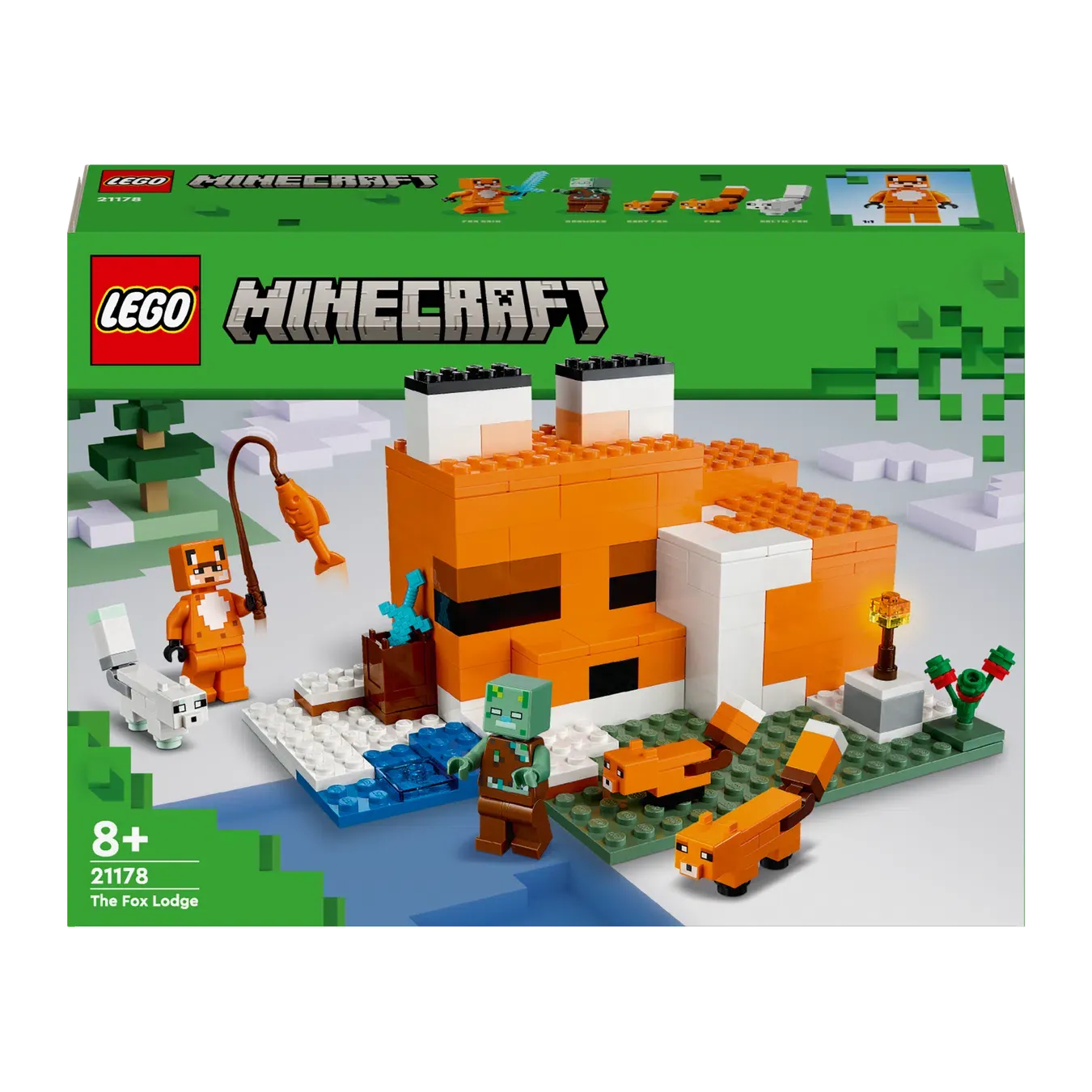 Конструктор Lego Minecraft Нора лисиці 21178 - Фото 3