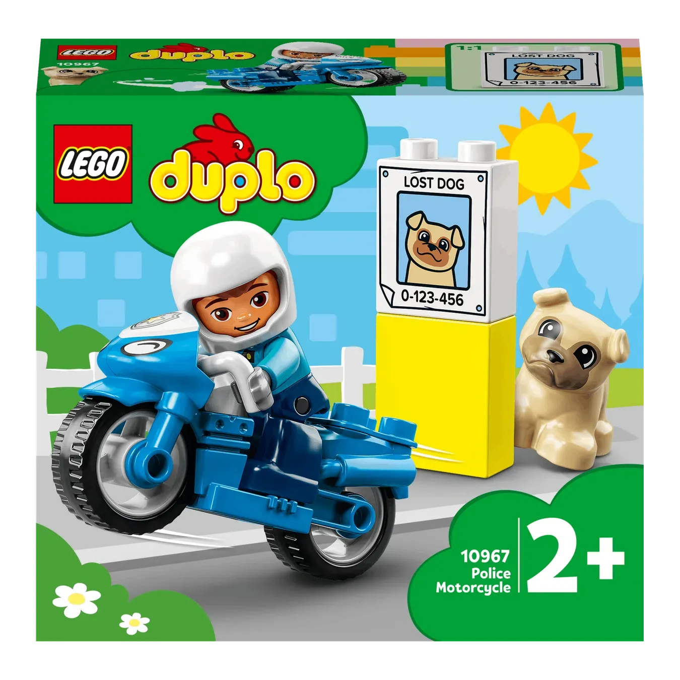 Конструктор LEGO DUPLO Town Поліцейський мотоцикл 10967 - Фото 1