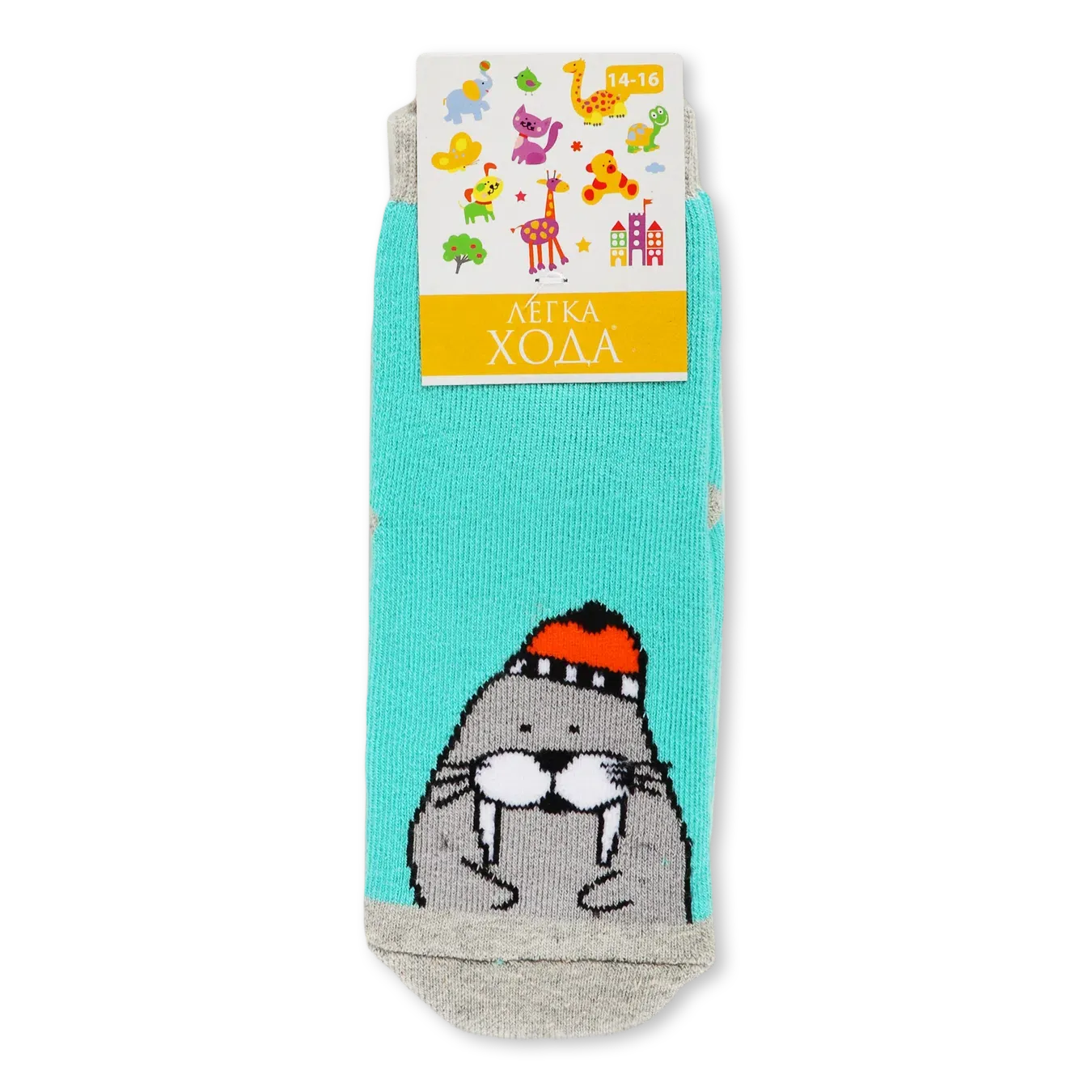 Шкарпетки дитячі «Легка Хода» 9284 м'ятні р.14-16 - Фото 1