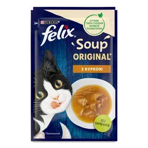 Додатковий корм для котів Felix Суп з куркою - Photo 1