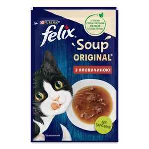 Додатковий корм для котів Felix Суп з яловичиною - Photo 1
