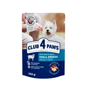 Корм Club 4 Paws для собак малих порід з ягням в соусі - Photo 1