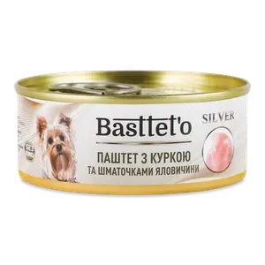 Корм для собак Basttet'o паштет з куркою та яловичиною - Photo 1