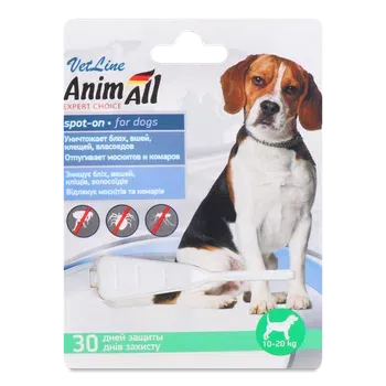 Краплі для собак AnimAll VetLin 10-20 кг - Фото 1