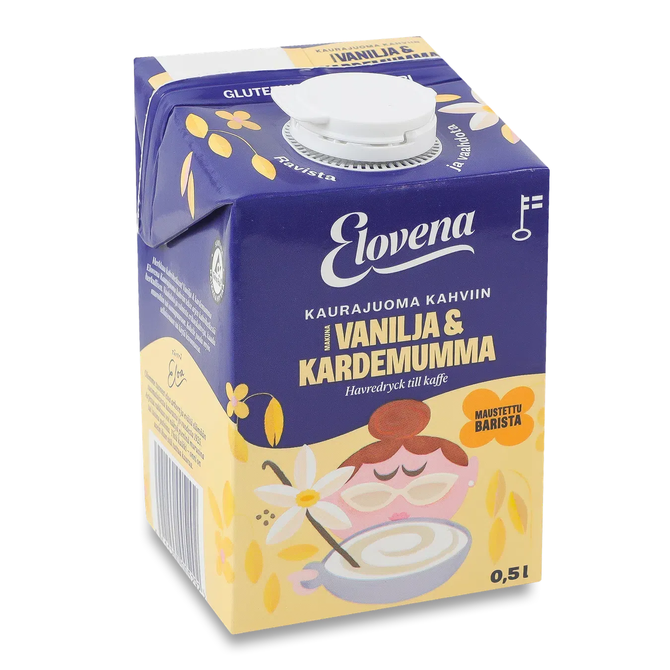Напій Elovena Barista вівсяний до кави ваніль-кардамом - Фото 1