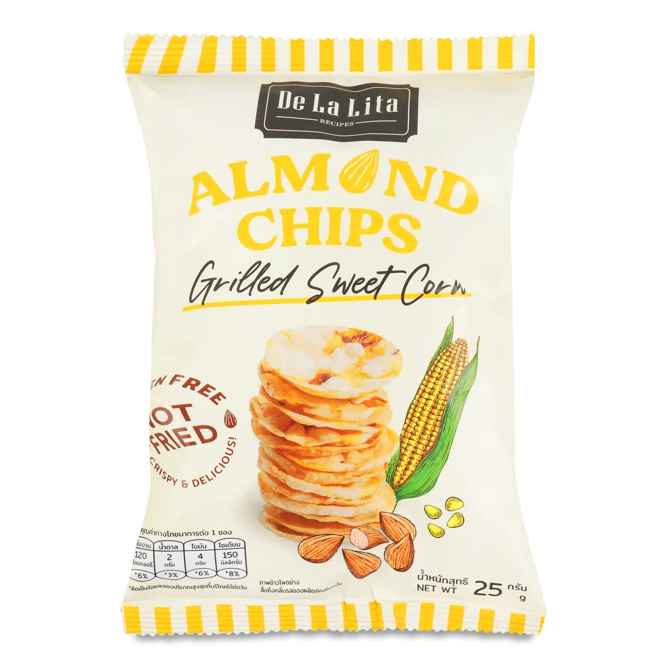 Чипси De La Lita мигдалеві з кукурудзою - Фото 1