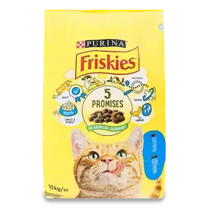 Корм для котів Friskies з лососем та овочами сухий - Фото 1