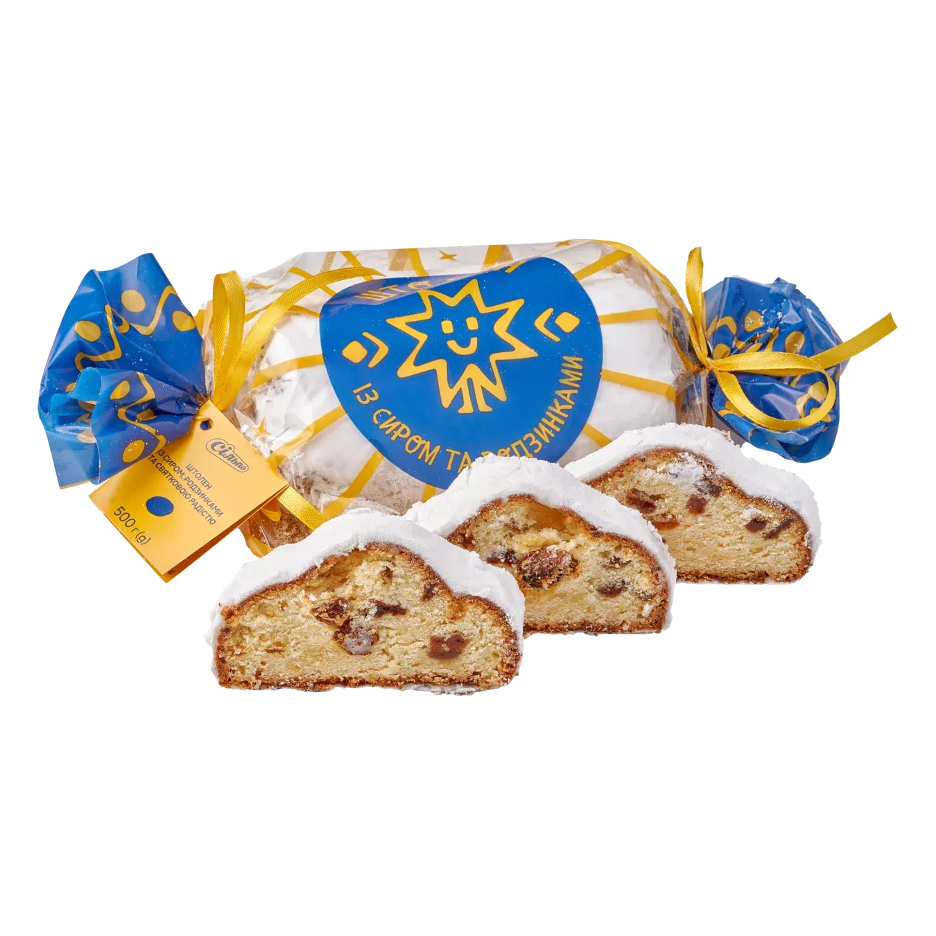 Штолен з сиром та родзинками - Фото 1