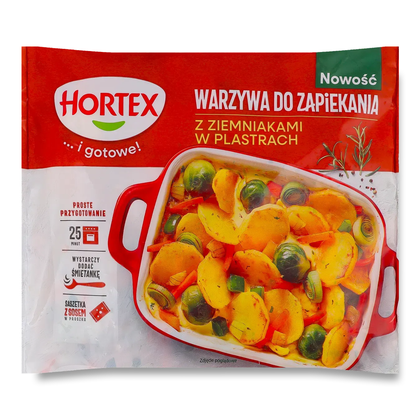 Овочі Hortex для запікання з картоплею глибокої заморозки - Фото 1