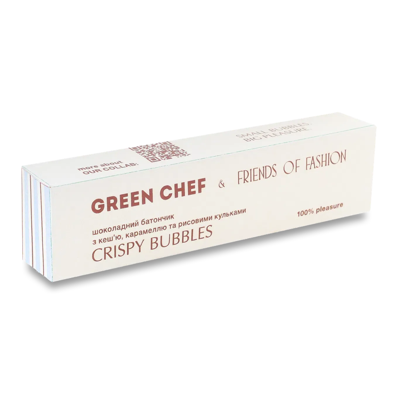 Батончик Green Chef Crispy bubbles шоколадний - Фото 1