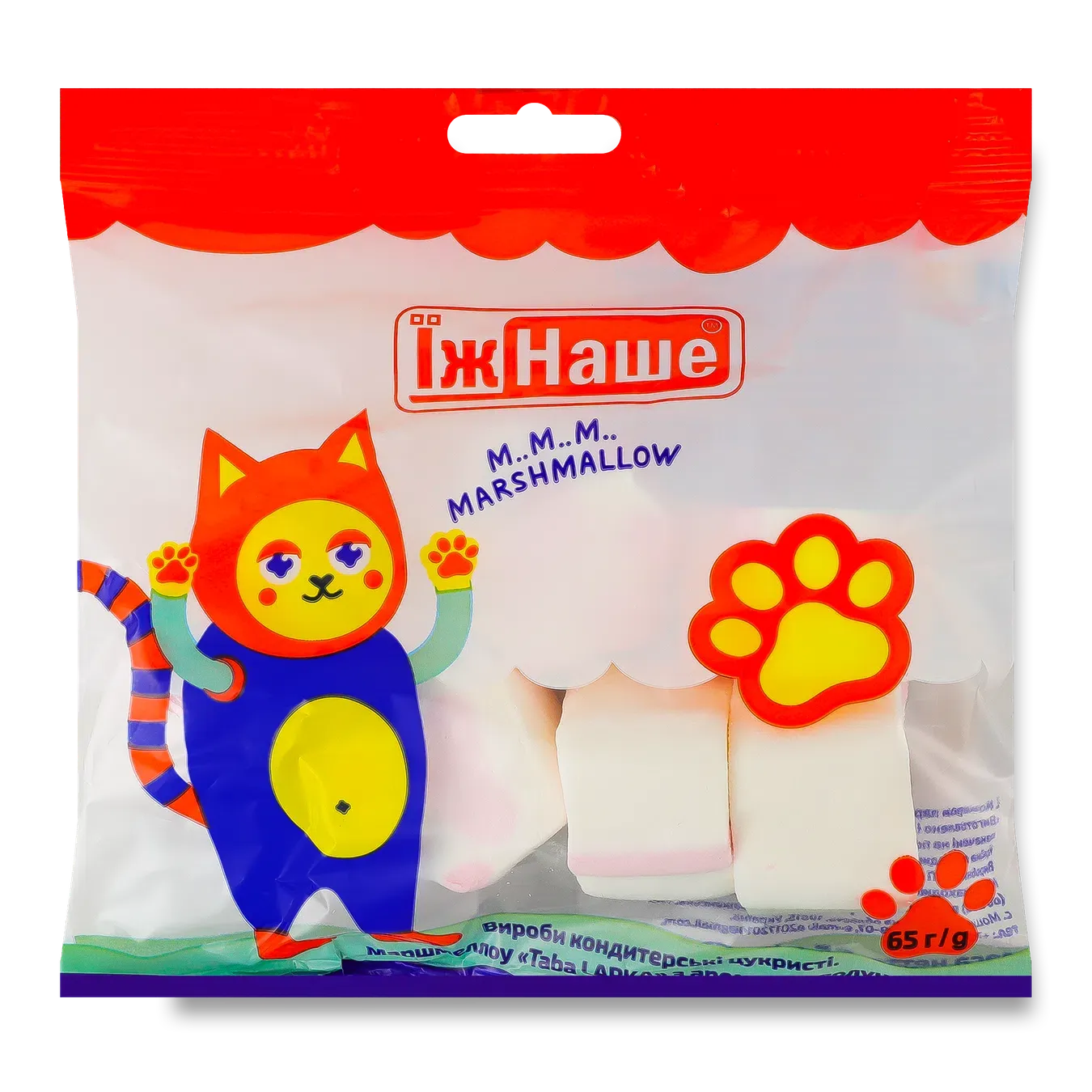 Маршмеллоу Їж Наше Taba Lapka з ароматом полуниці - Фото 1