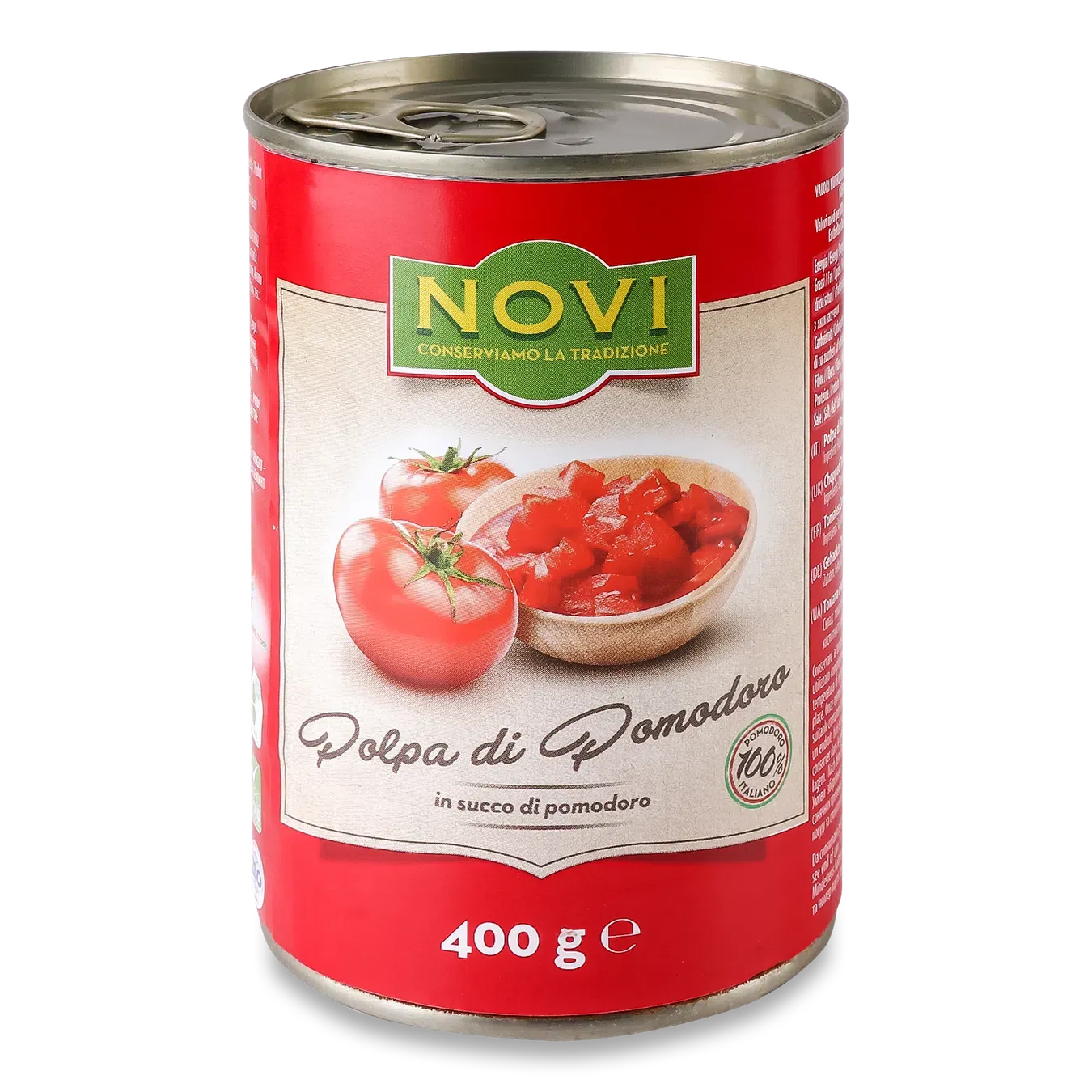 Томати Novi різані у томатному соці - Фото 1