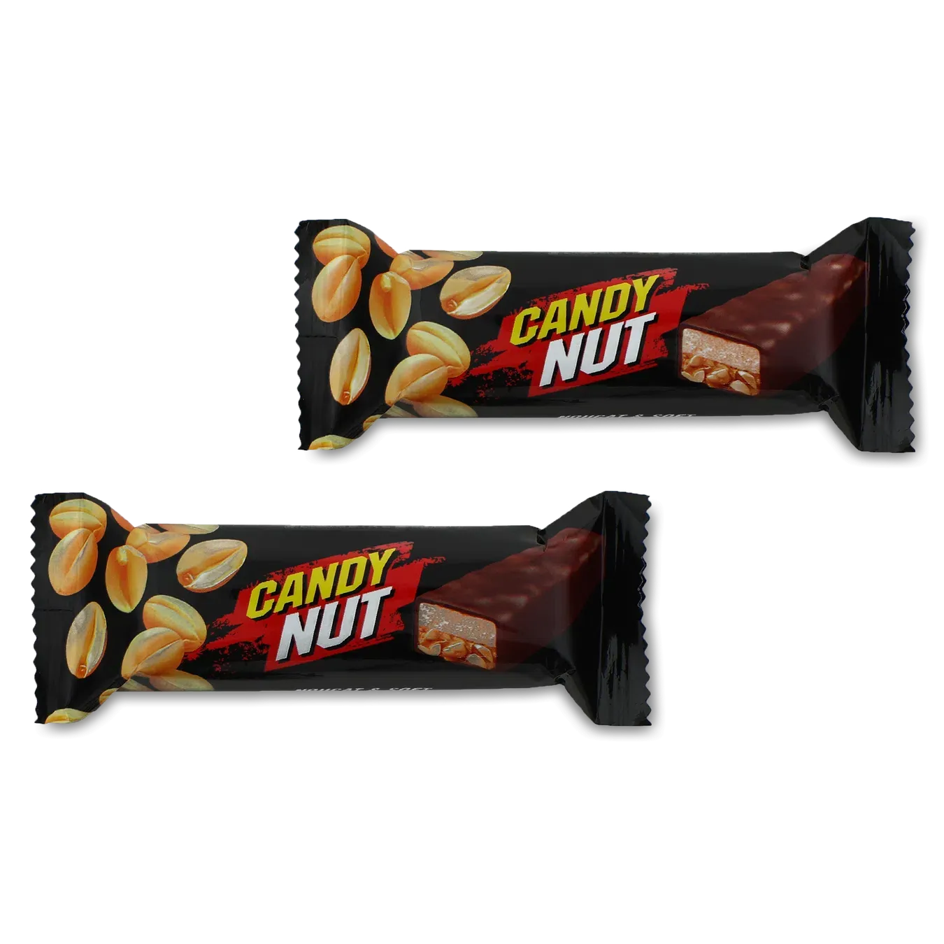 Цукерки Roshen Candy Nut нуга та м'яка карамель з арахісом - Фото 1