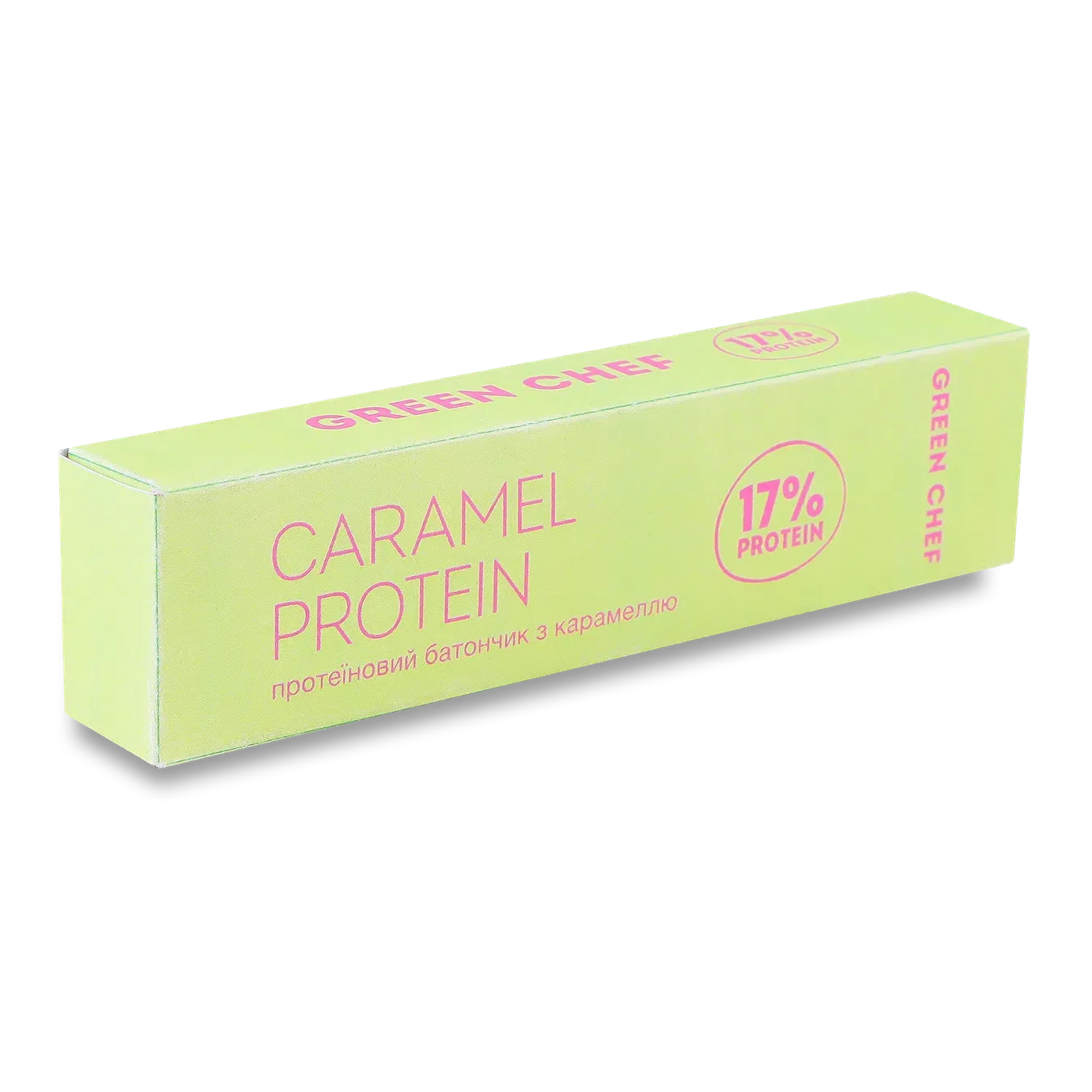 Батончик Green Chef Caramel protein протеїновий - Фото 1
