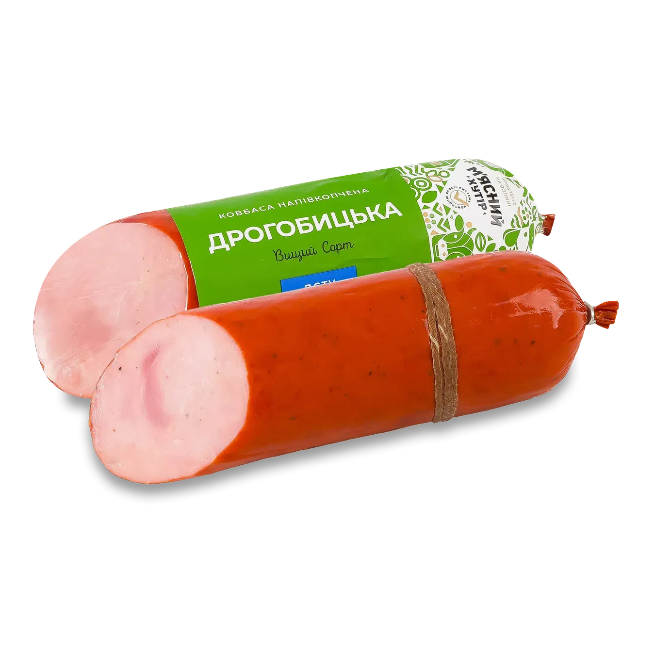Ковбаса «М'ясний хутір» «Дрогобицька» ДСТУ н/к в/ґ - Фото 1