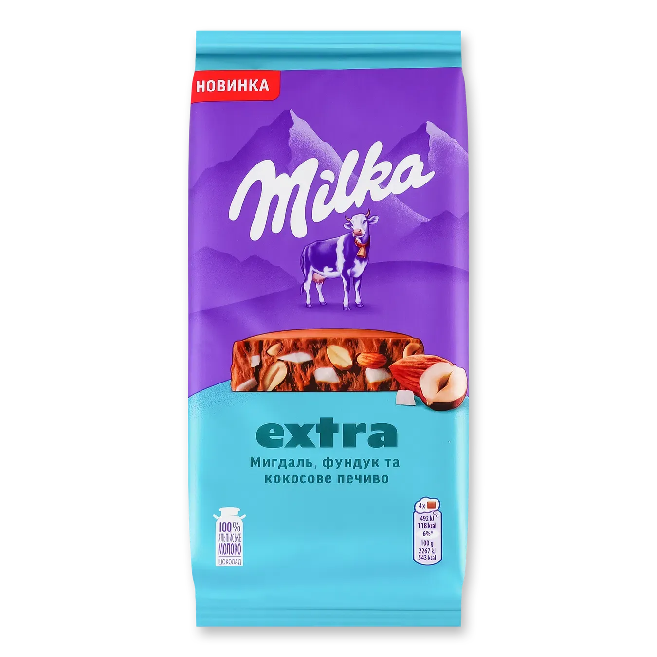 Шоколад мол Milka Екстра мигд-фунд-шмат кокос печ - Фото 1