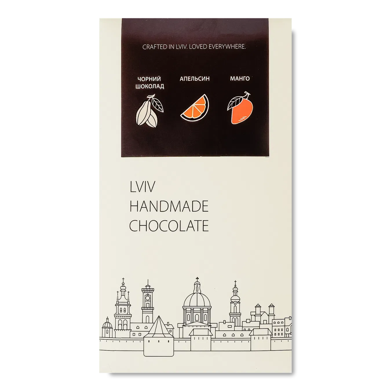 Шоколад чор Lviv handmade chocolate нач манго-апел - Фото 1