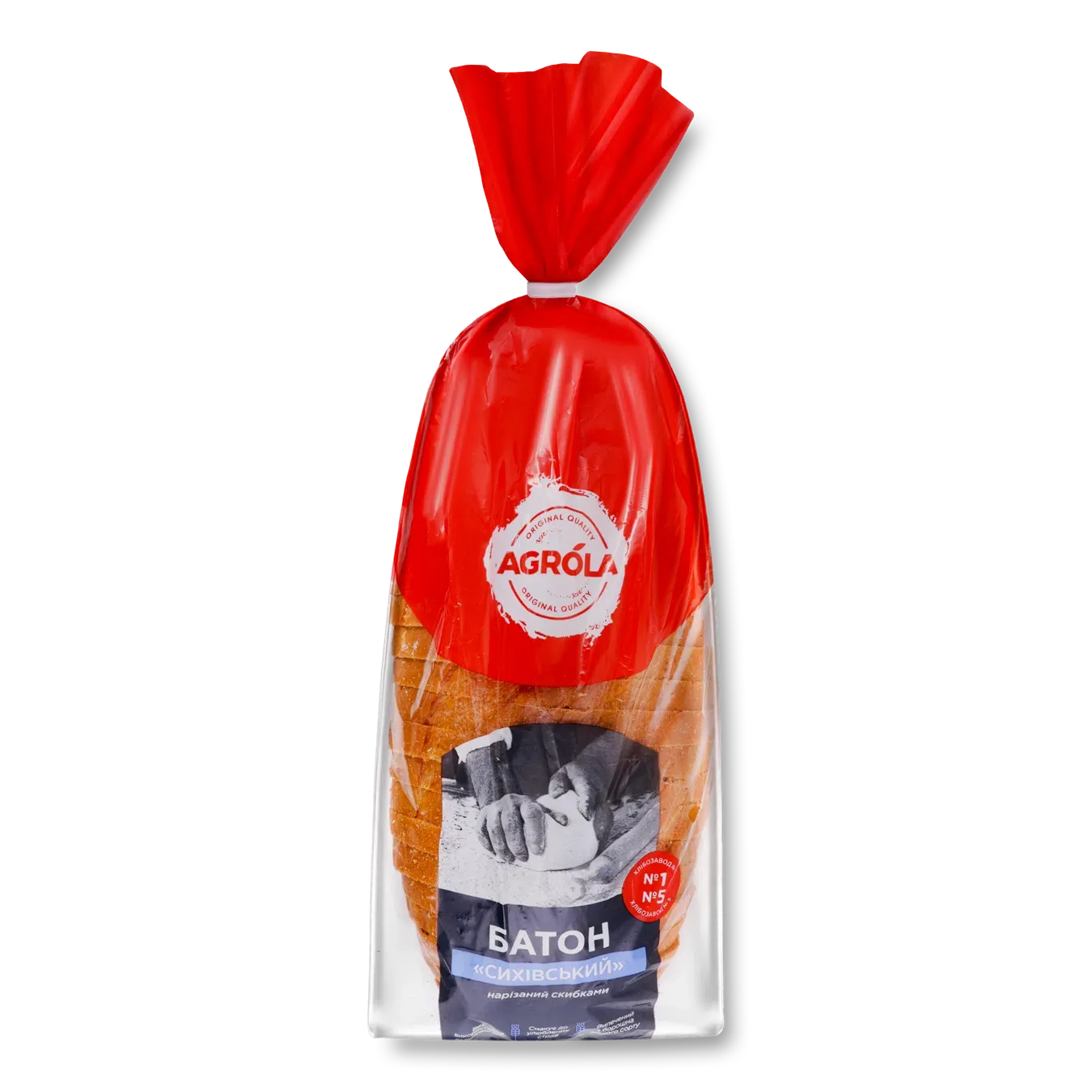 Батон Agrola «Сихівський» різаний в/ґ упакований - Фото 1