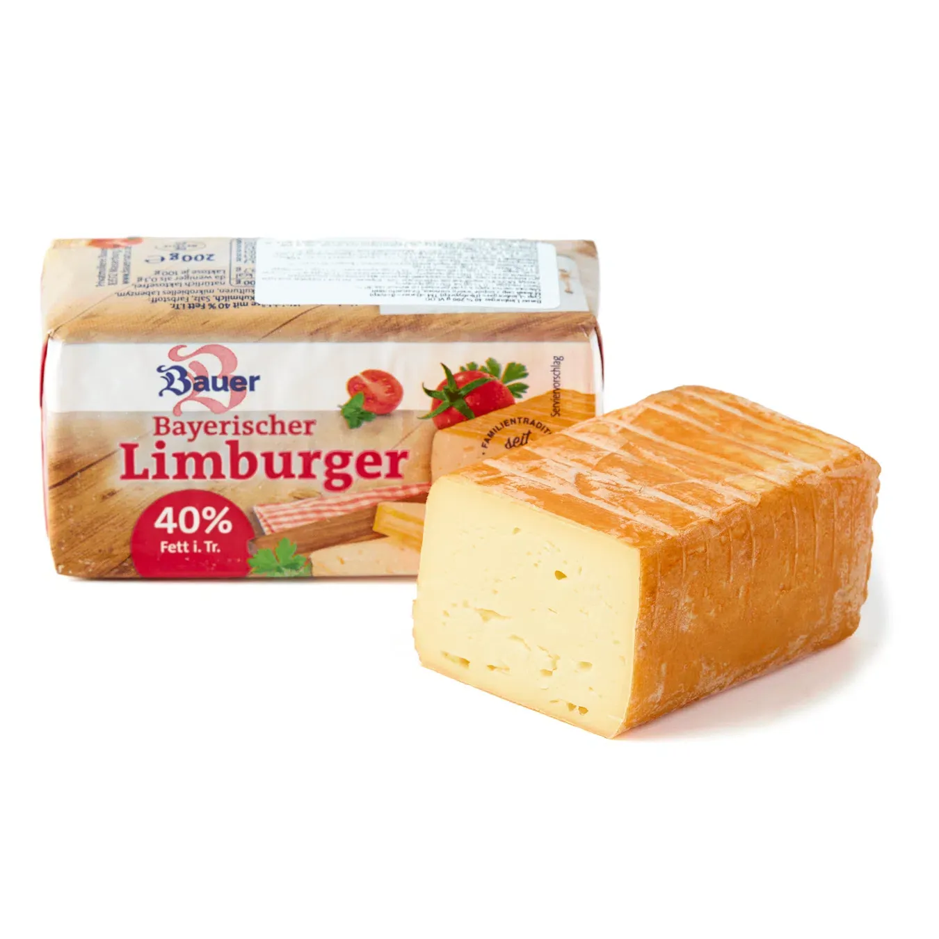 Сир Bauer Limburger 40% безлактозний - Фото 1