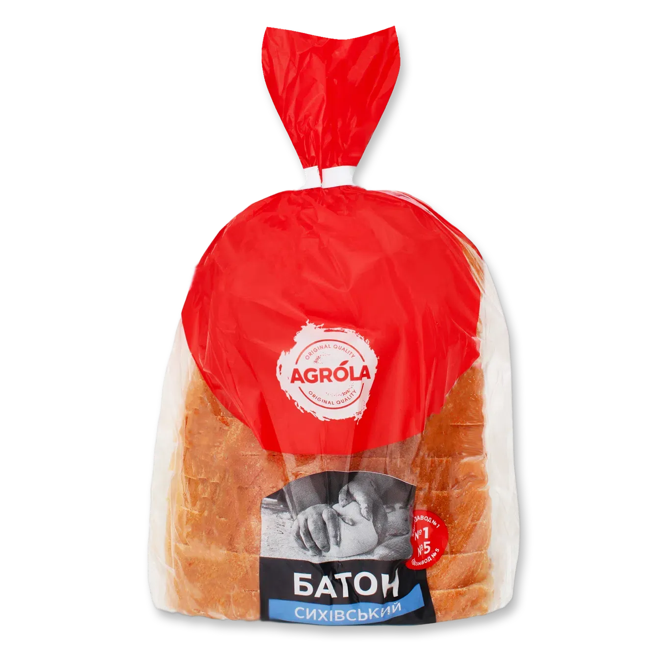 Батон Agrola «Сихівський» різаний упакований - Фото 1