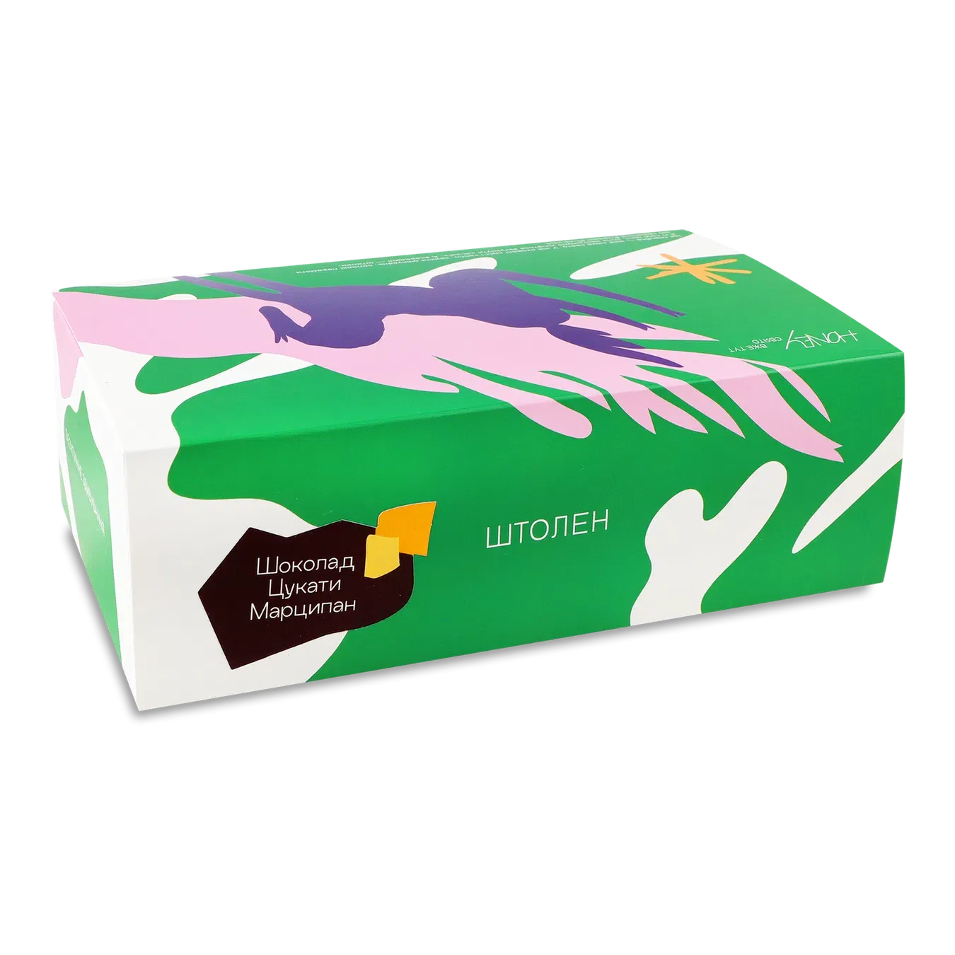 Штолен ЛТ Honey шоколад-цукати-марципан - Фото 1