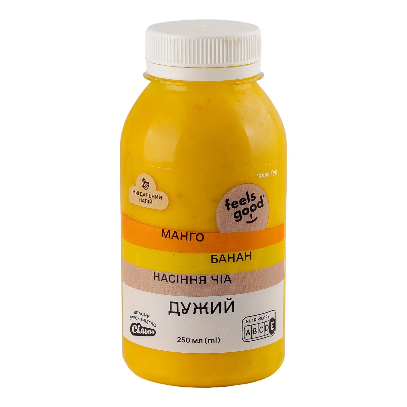 Напій Feels good мигдальний з манго, бананом та насінням чіа - Фото 1