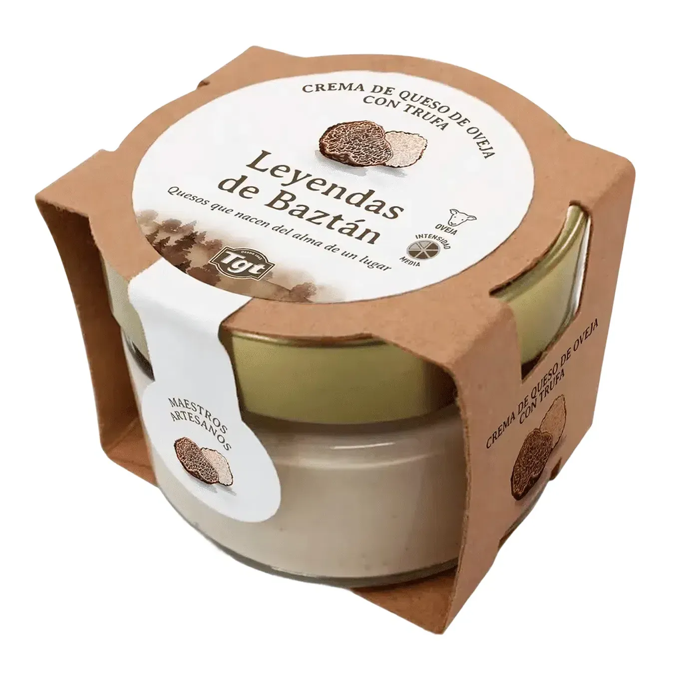 Сир плавлений Leyendas de Baztan з трюфелем з овечого молока 44% - Фото 1