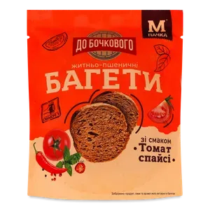 Багети До Бочкового житньо-пшеничні зі смаком томат спайсі - Photo 1