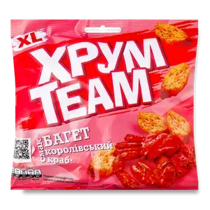 Сухарики ХрумTeam Багет Королівський краб - Photo 1