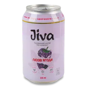 Напій соковий ЛТ Jiva Лісові ягоди сил/газ з/б - Photo 1