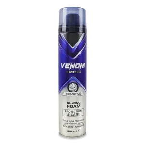 Піна д/гоління Venom for men Sensitive д/чутл шкір - Photo 1