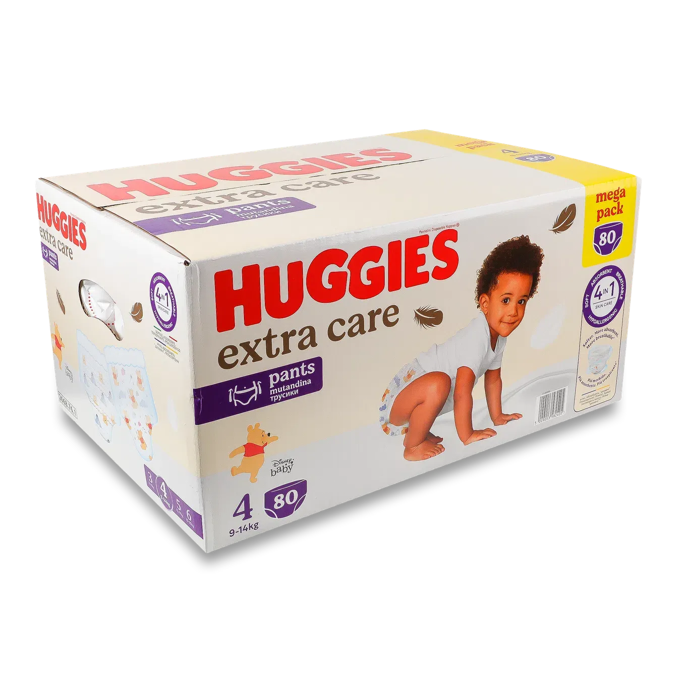 Підгузки-трусики Huggies Extra Care 4 (9-14 кг) - Фото 1