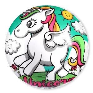 М'яч Unice toys Єдиноріг 23 см - Photo 1