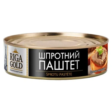 Паштет шпротний 160 г Riga Gold ж/б - Photo 1