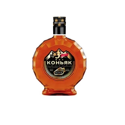 Коньяк 0,25 л OLVIO ординарний три зірочки 40% б ск/пл - Photo 1