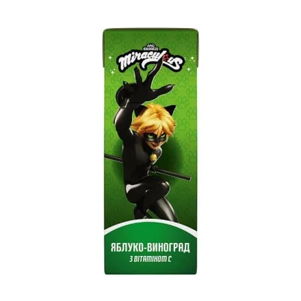Нектар 200 мл Miraculous Яблукo-Винoгpaд тeтpa-пaк - Photo 1