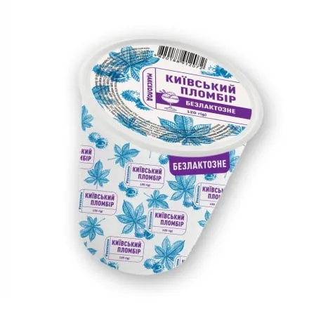 Морозиво 120 г Київський пломбір безлактозне карт/стак - Фото 1